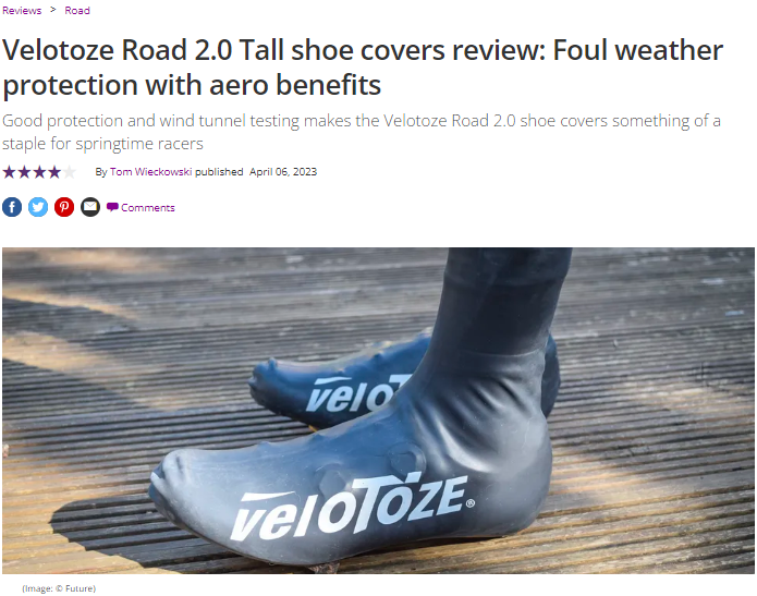 Velotoze Road 2.0 Tall shoe covers review: Foul weather protection with aero benefits