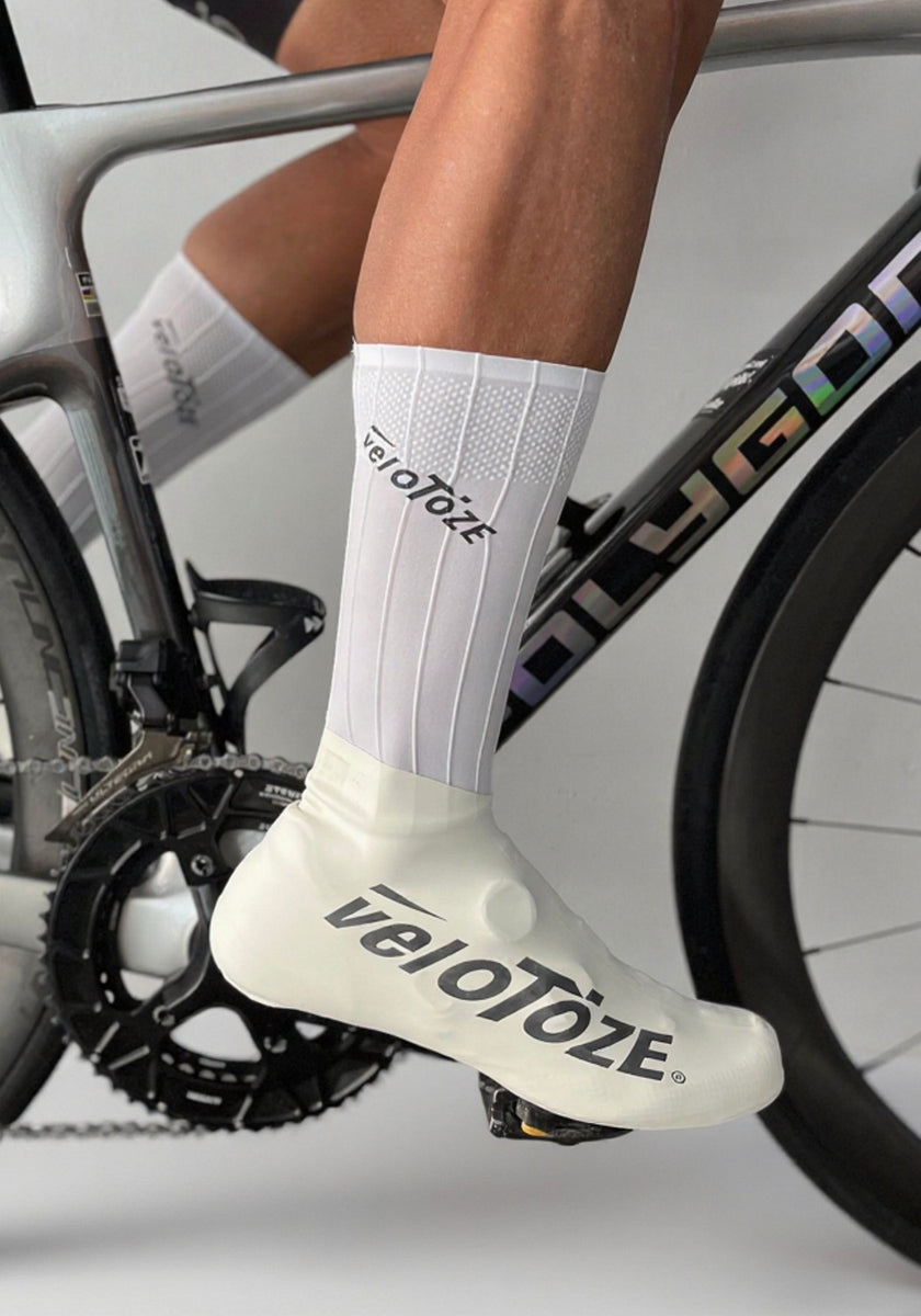Alé Cycling Whizzy Copriscarpe Invernali – Set Da 2, Tessuto Aerodinamico A Coste, Fondo In Poliuretano, Grip In Silicone, 26 Cm, Per 8°-20°C