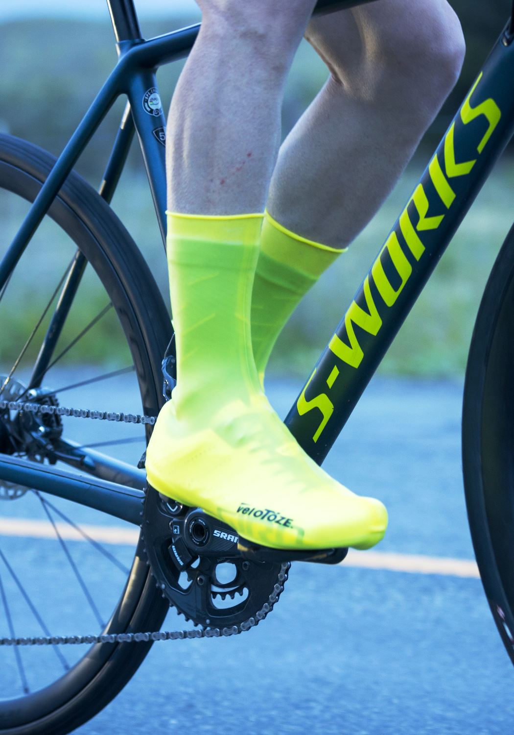 veloToze Tall Silicone Shoe Covers - with Snaps